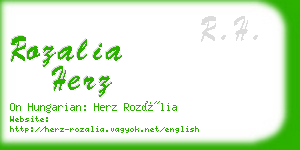 rozalia herz business card